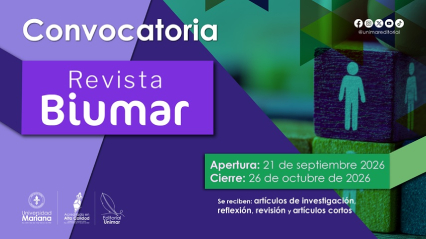 Noticia: La Revista BIUMAR abre la convocatoria para la postulación de artículos del segundo semestre de 2026