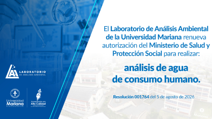 Noticia: El Laboratorio de Análisis Ambiental renueva autorización del Ministerio de Salud para analizar agua de consumo humano