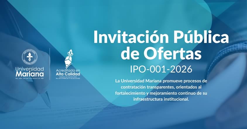 Universidad Mariana - Inscripciones abiertas